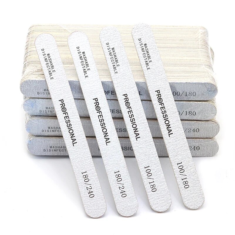 Nail File Titanium - 100 pçs arquivo de unhas de