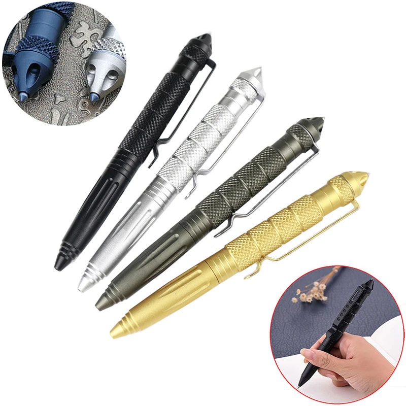 Pen Tactical Glass - Caneta Tática Multifuncional para Defesa Pessoal,