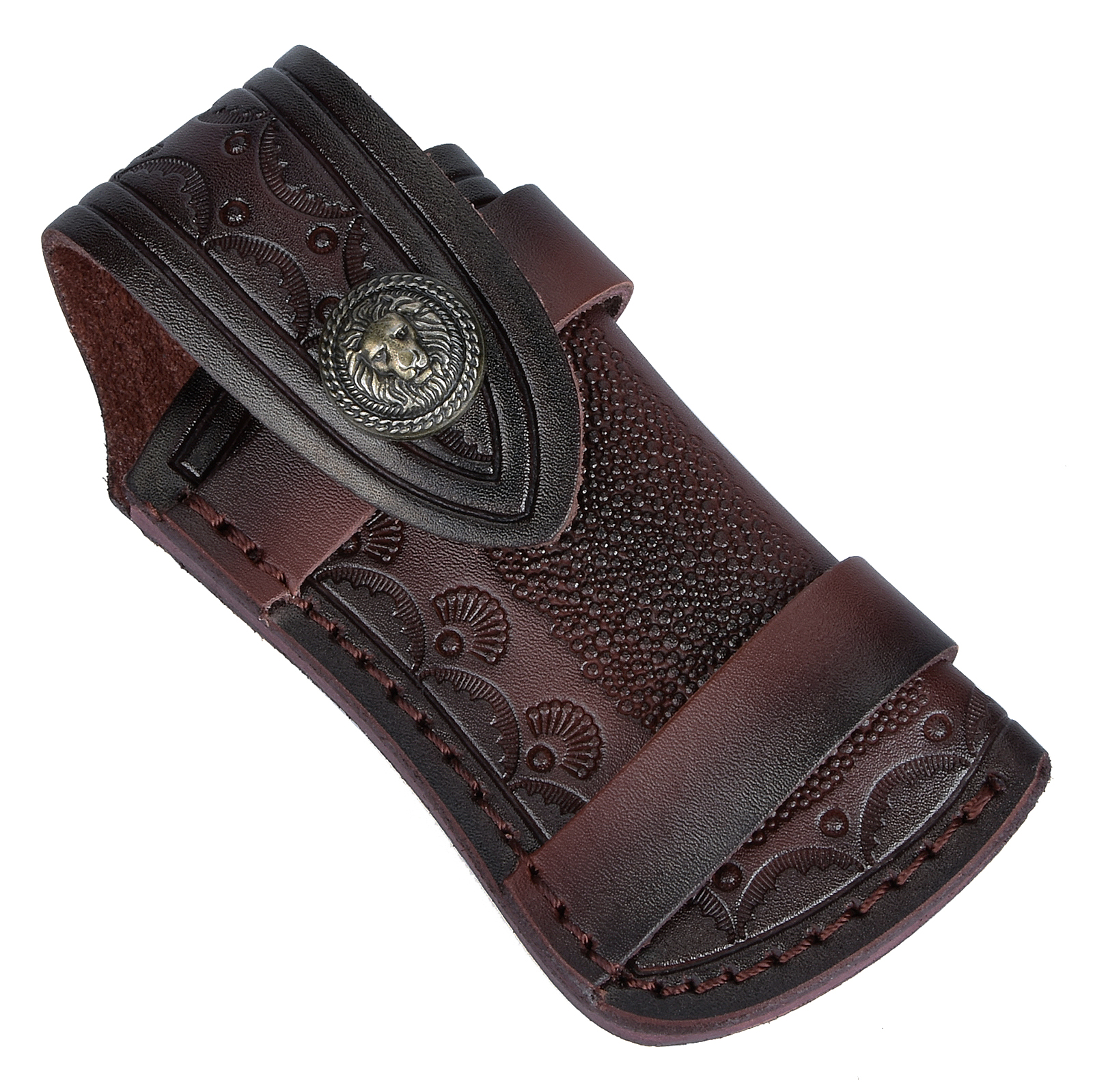 Leather Edc. Carry Pouch - Suporte de faca dobrável ferramenta ao