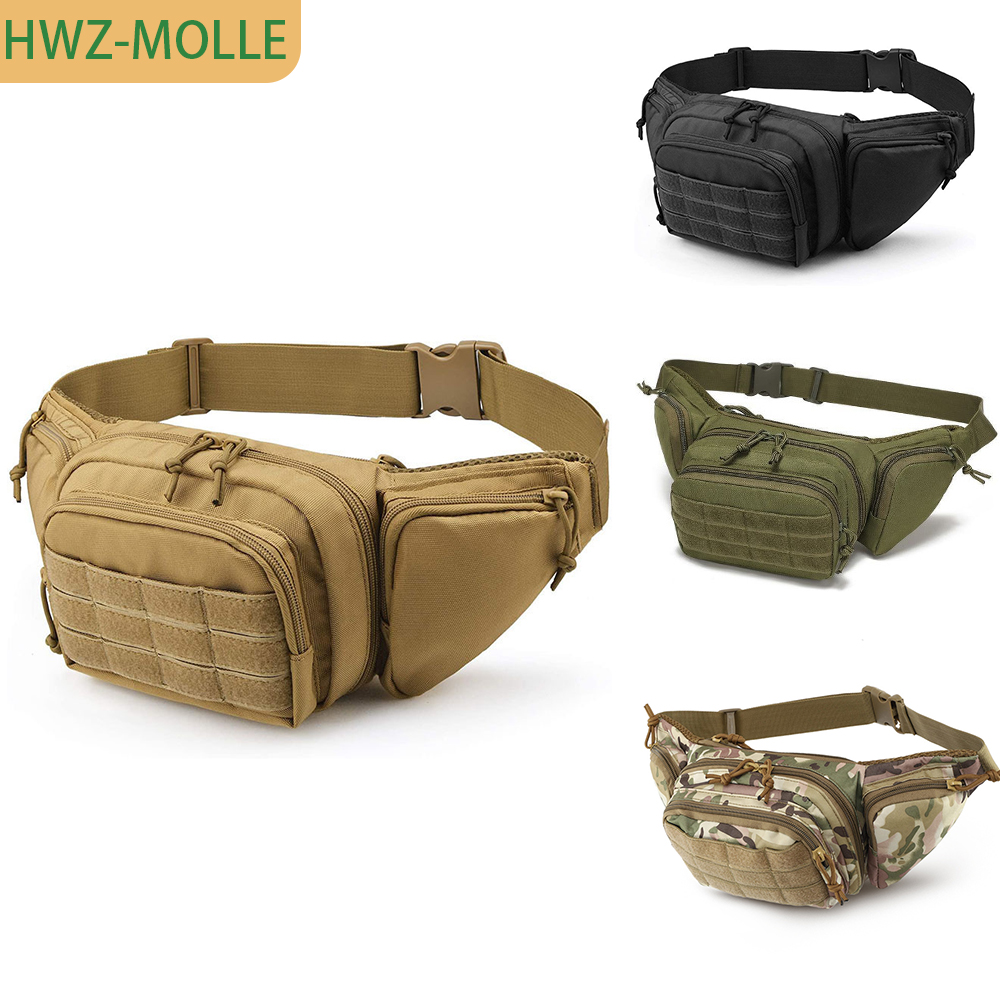 Edc Concealed Carry Fanny Pack - Bolsa Tática Molle para Cintura, Porta-objetos