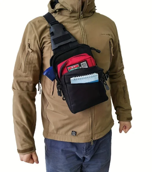 Edc Concealed Carry Fanny Pack - Bolsa Tática de Transporte Oculto: Mochila