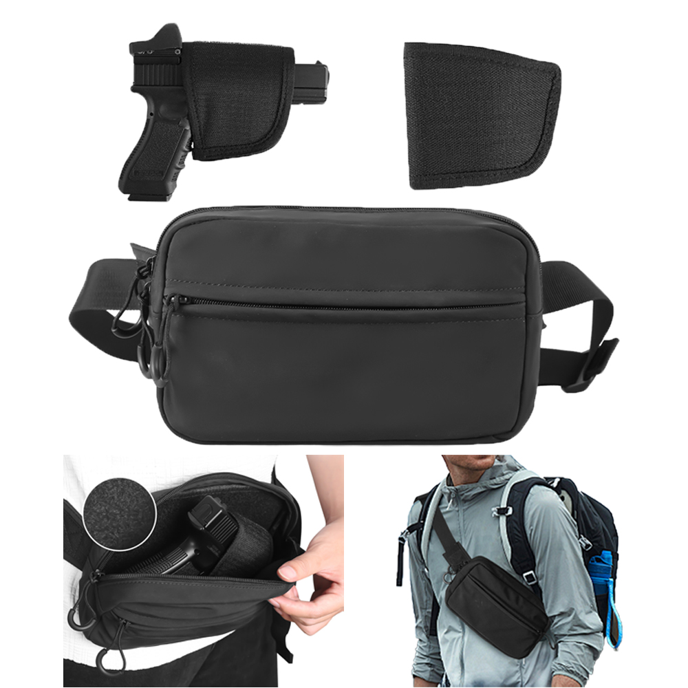 Edc Concealed Carry Fanny Pack - Bolsa tática crossbody para pistola, pacote