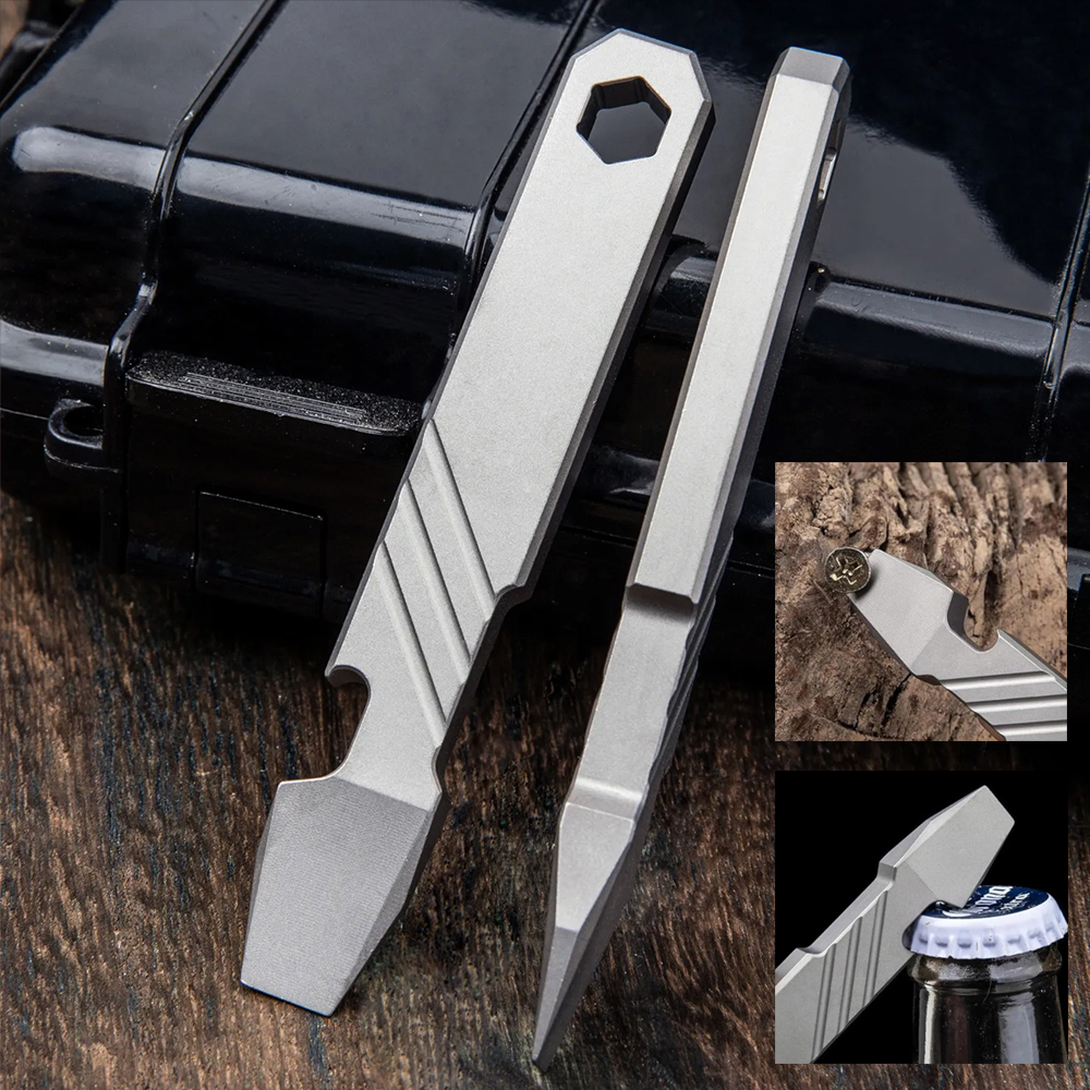 Titanium Pry Bar - Ferramenta EDC de Titânio – Ferramenta