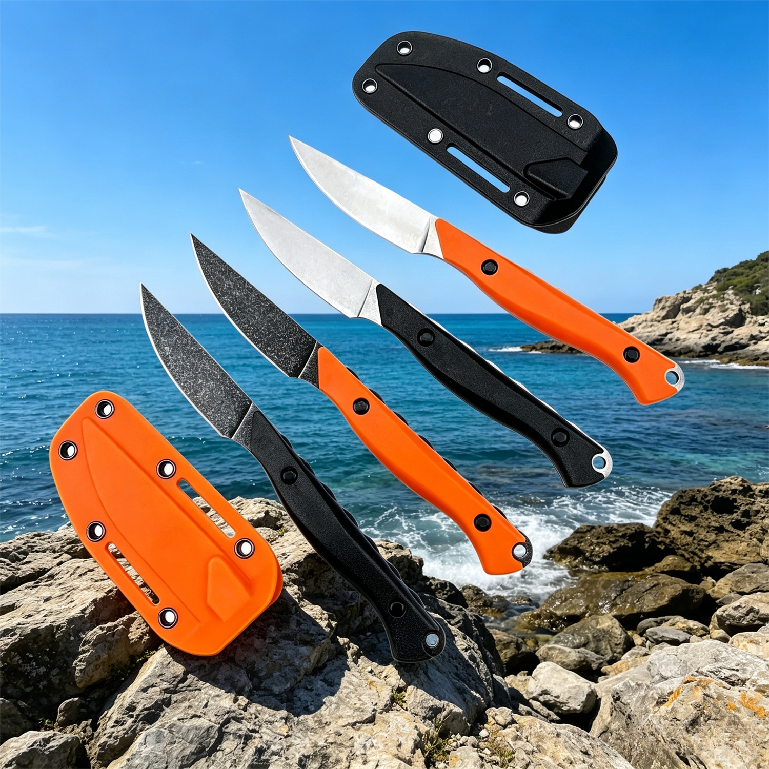 Edc Fixed Blade Deep Carry - Faca de Lâmina Fixa Modelo 15700