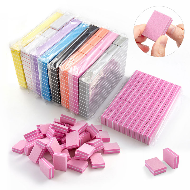 Nail File Titanium - 10/50 pçs mini unhas arte buffer