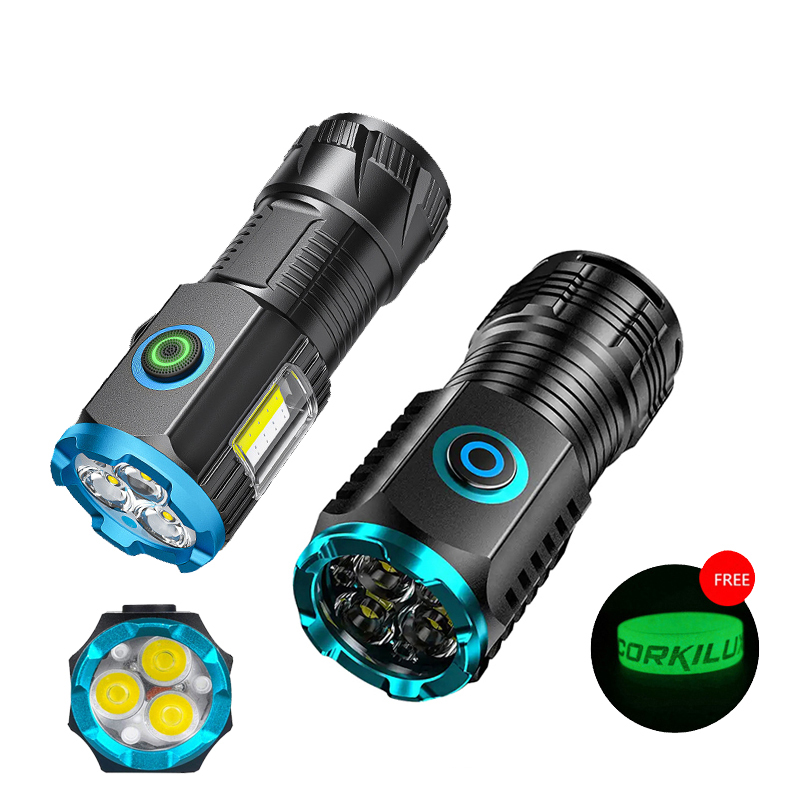 Edc Carry Flashlight - USB Recarregável de Bolso Mini Lanternas