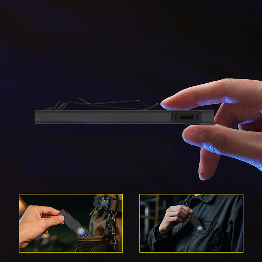 Edc Carry Flashlight - Lanterna USB-C Recarregável de 650 Lúmens