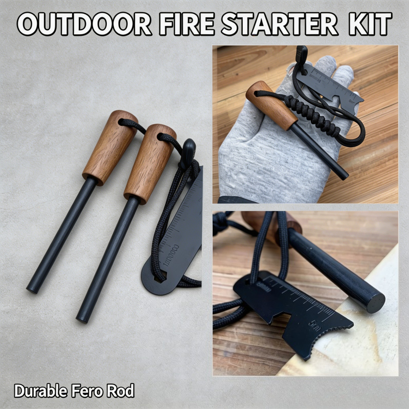 Ferro Rod Striker - Kit de Acendimento de Fogo 2