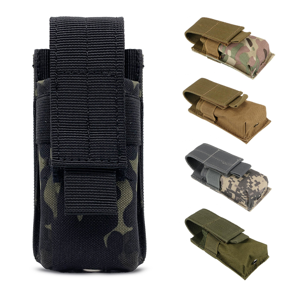 Edc Carry Knife - Bolsa Tática Molle para Lanterna, Suporte