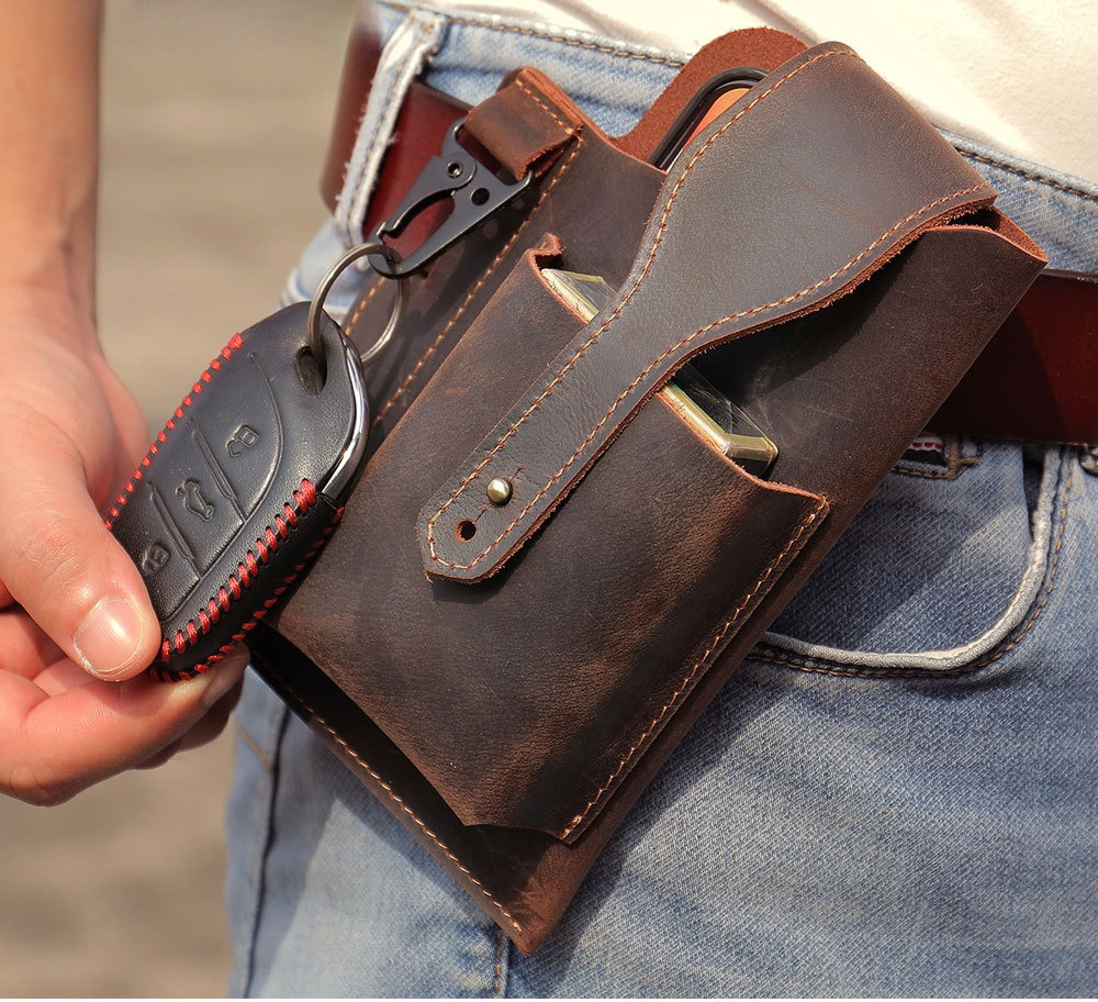 Edc Carry Bag For Men - Bolsa de Cintura Tática Vertical Masculina