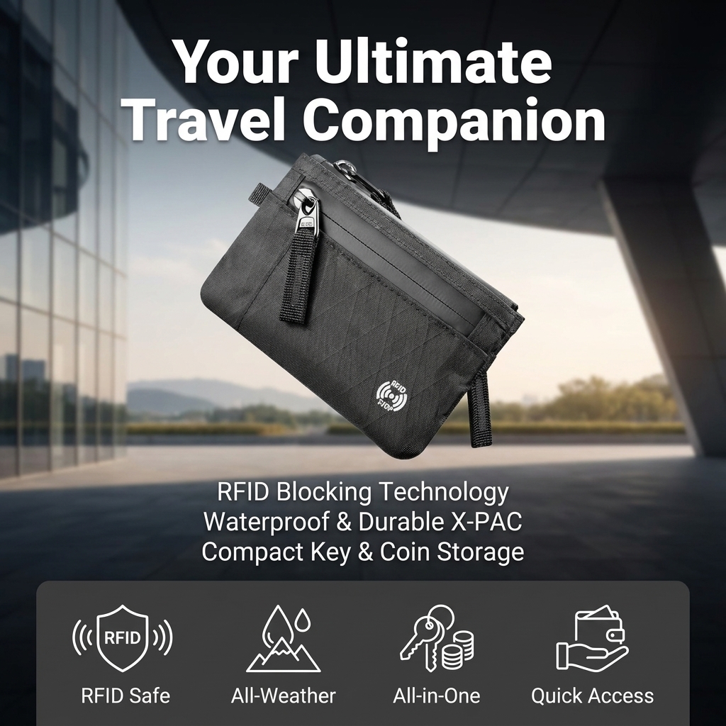 Edc Carry Coins - Carteira Ultra-Fina Antifurto EDC RFID Unissex