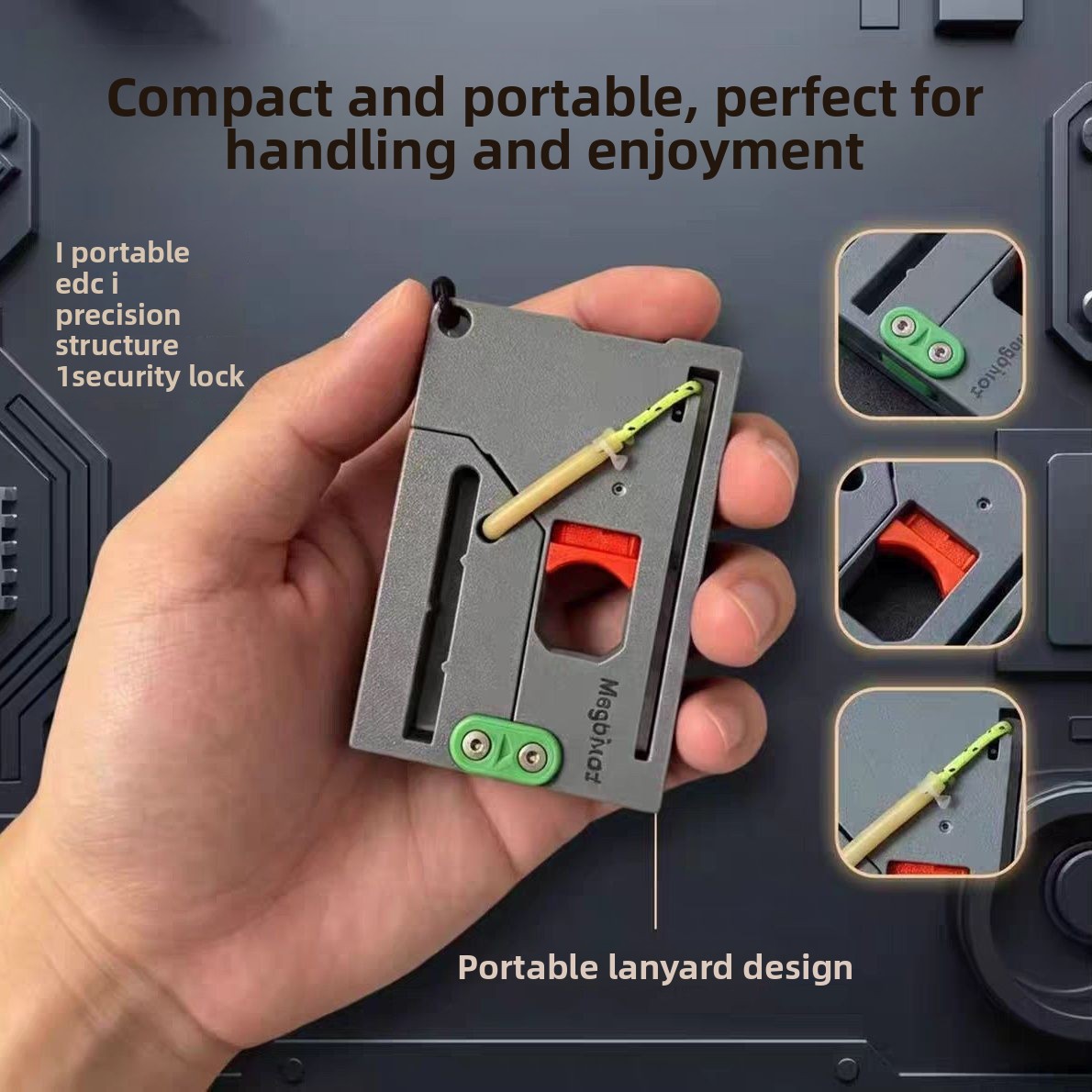 Edc Carry Card - MagaPivot Card Slingshot Portátil Dobrável EDC