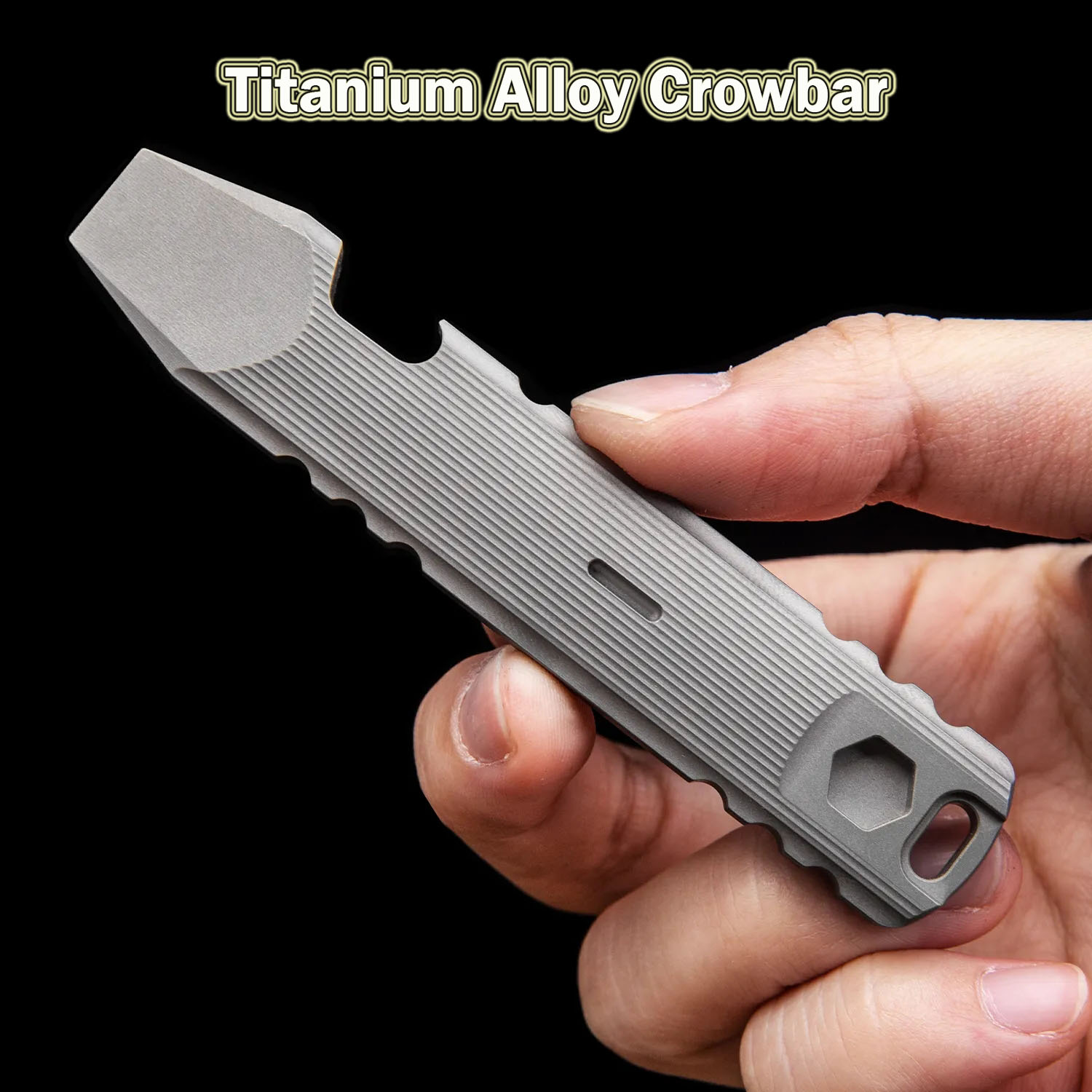 Titanium Pry Bar - 9.4cm liga de titânio pé de