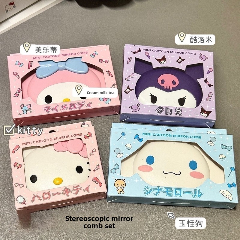 Bottle Opener Keyring - Espelho Portátil Compacto Hello Kitty Inspirado