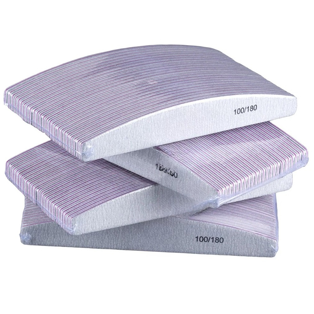Nail File Titanium - 10 pçs/lote 80/100/150/180/240 grit limas trimmer