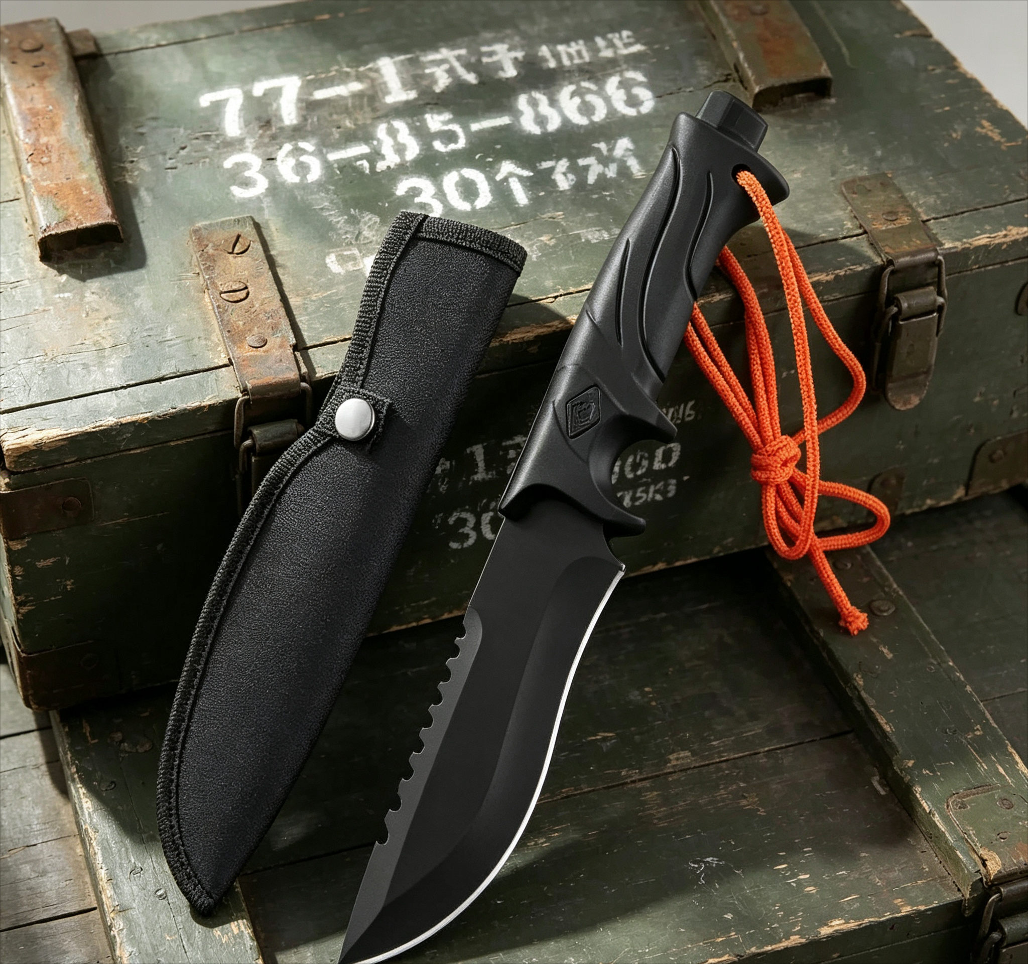 Edc Carry Fixed Blade - Faca Reta de Lâmina Fixa Multiuso