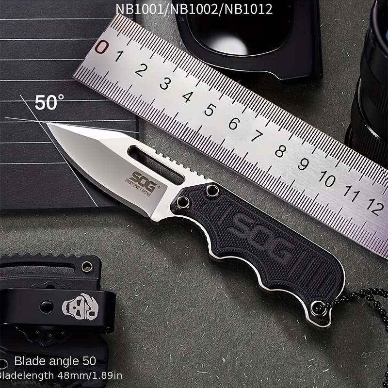 Edc Fixed Blade Deep Carry - 5CR15 aço inoxidável leve EDC pequena