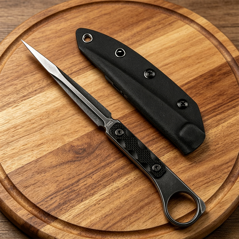 Edc Fixed Blade Deep Carry - Faca de Lâmina Fixa Leve EDC,