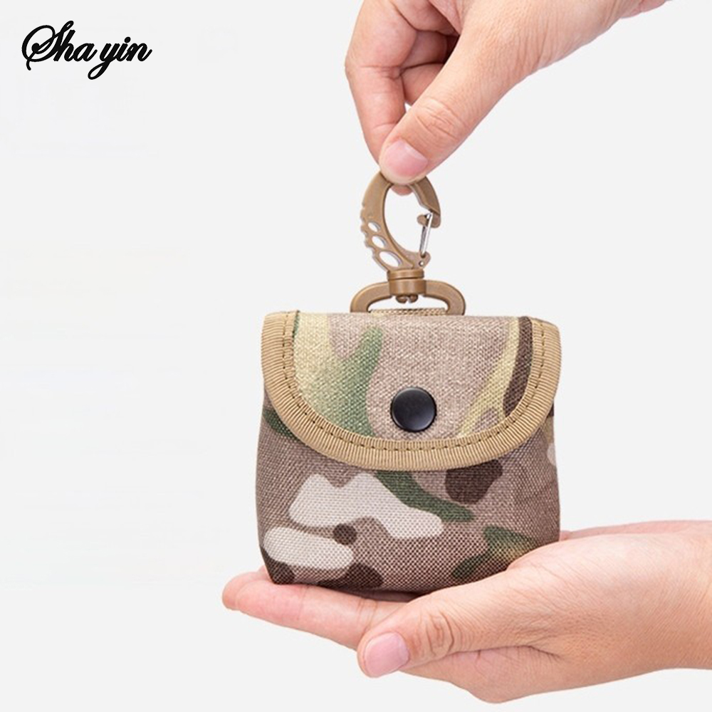 Edc Carry Coins - Mini bolsa de chaveiro de tecido