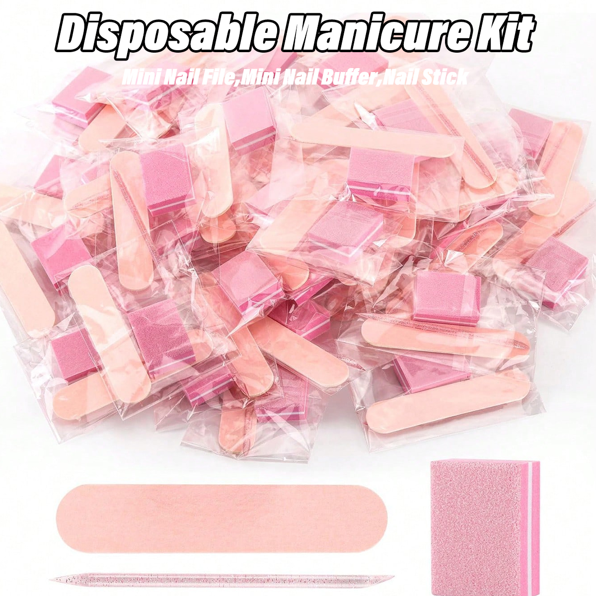 Nail File Titanium - Kits de manicure, pacote individualmente 3