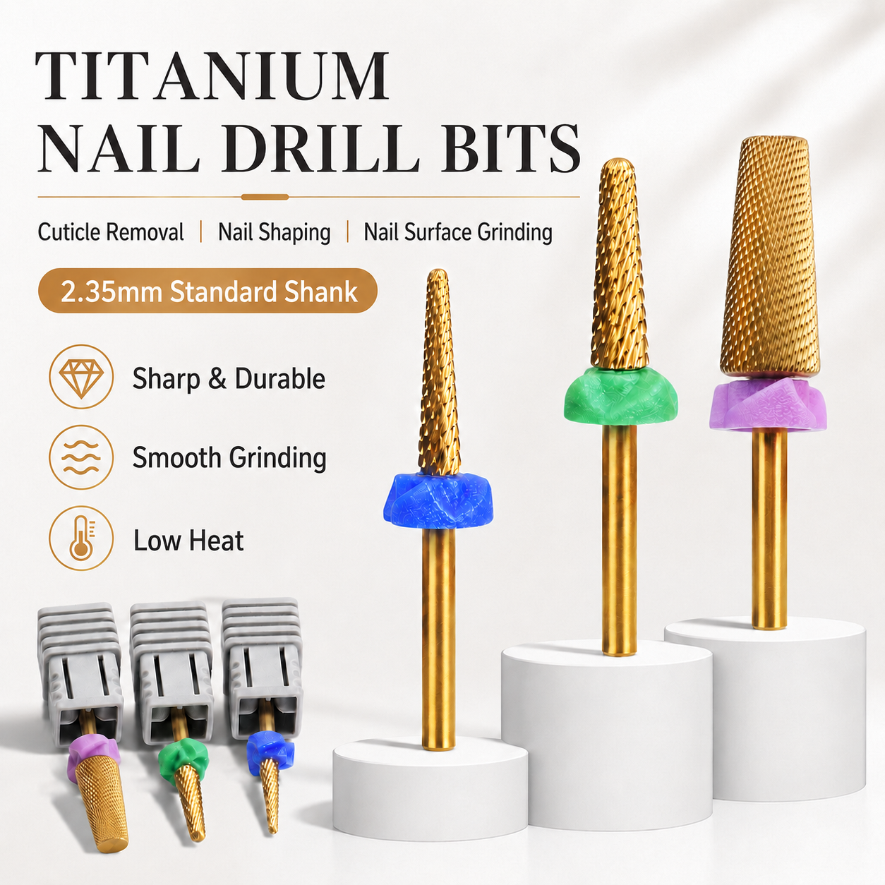 Nail File Titanium - 1 Peça Broca de Unha de