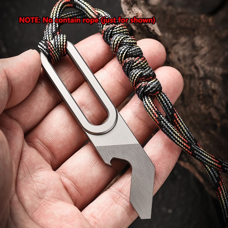 Titanium Pry Bar - Chaveiro multifuncional de liga de titânio,