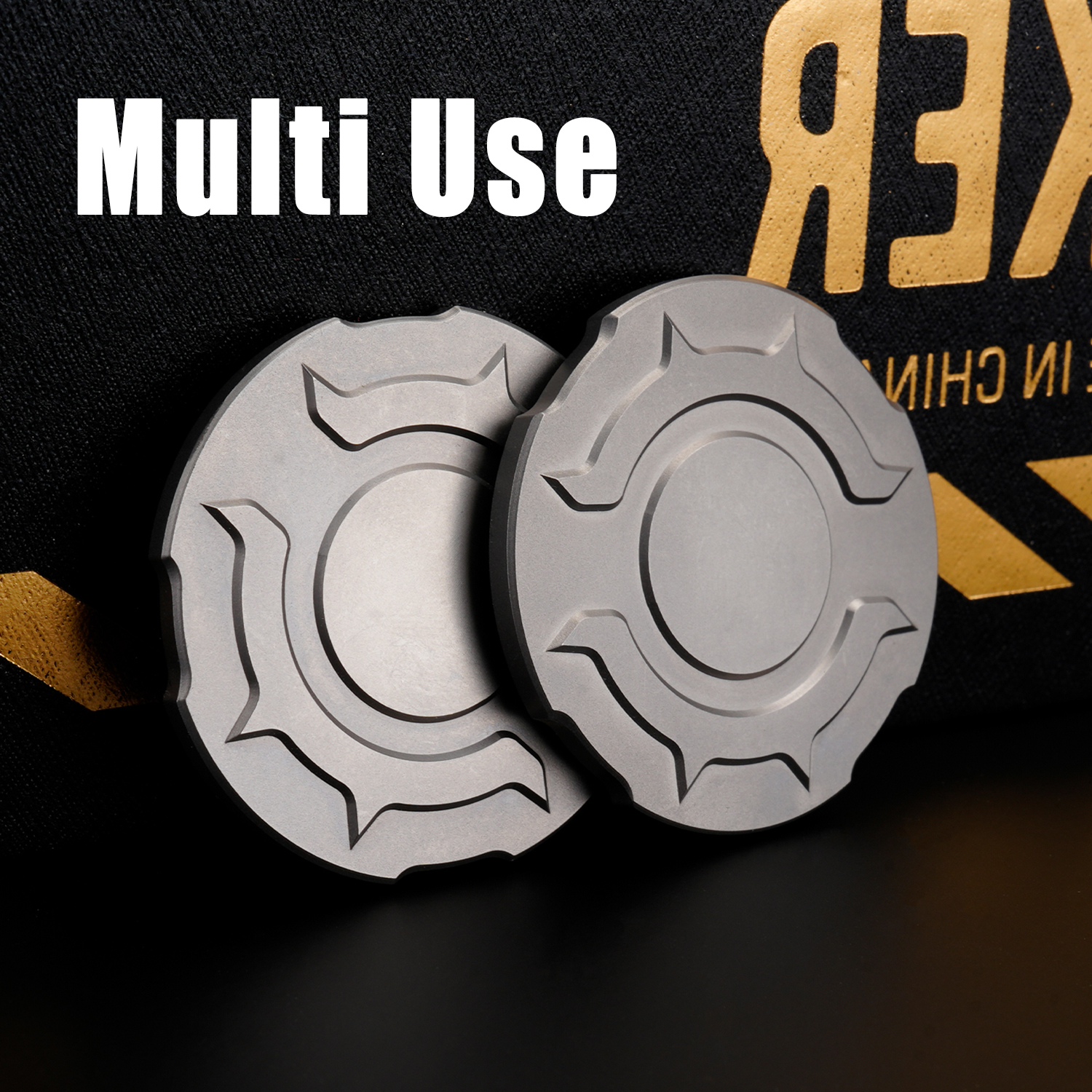 Edc Carry Coins - Fidget Slider de Liga de Titânio