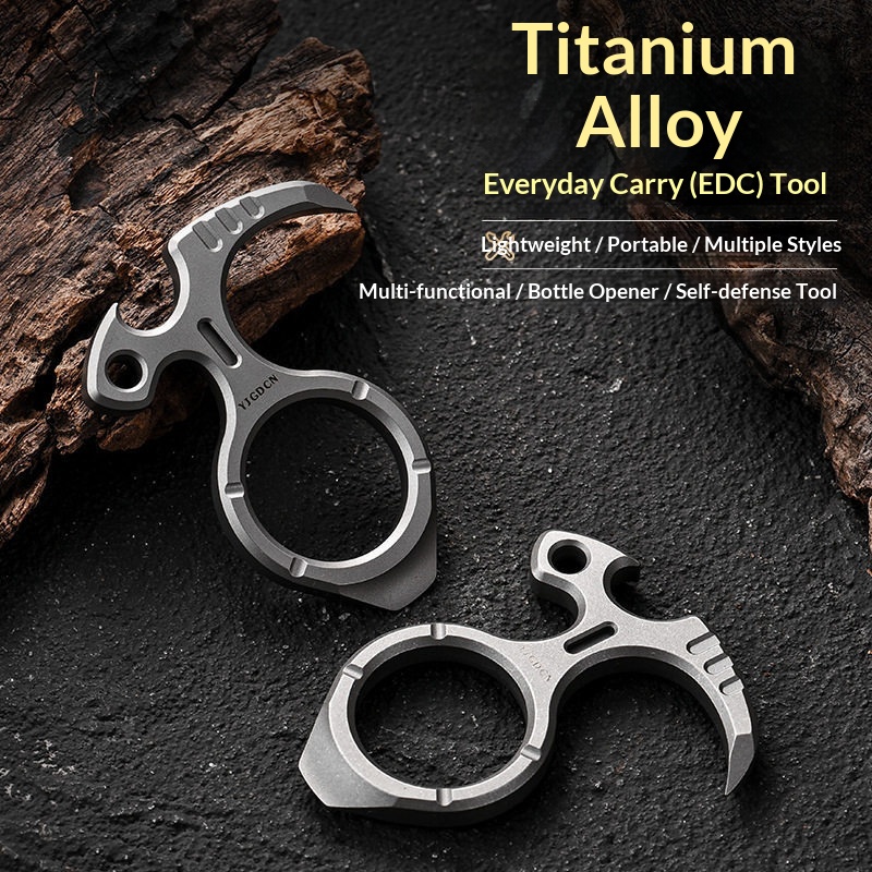 Titanium Pry Bar - Chaveiro Multifuncional Yjgdcn Edc026 em Liga