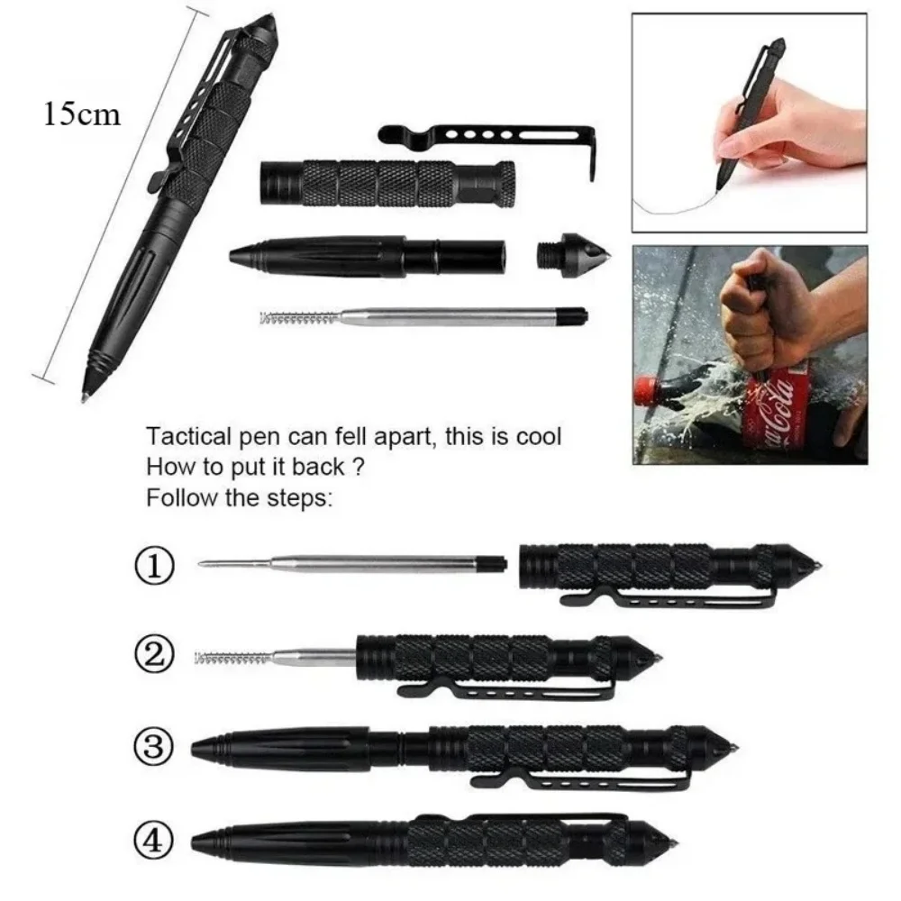 Caneta Tática Multifuncional e - Pen Tactical Glass avaliação e preço