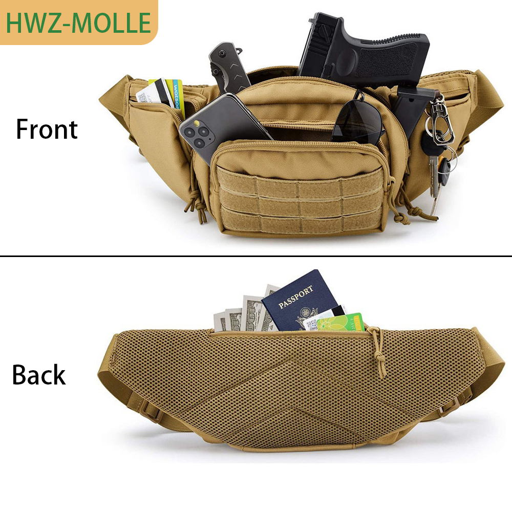 Bolsa Tática Molle para Cintur - Edc Concealed Carry Fanny Pack avaliação e preço
