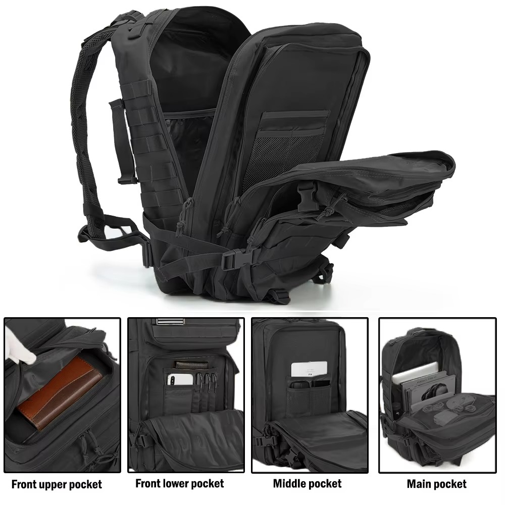 30l/50l homem mochilas táticas - Edc Carry Pack avaliação e preço
