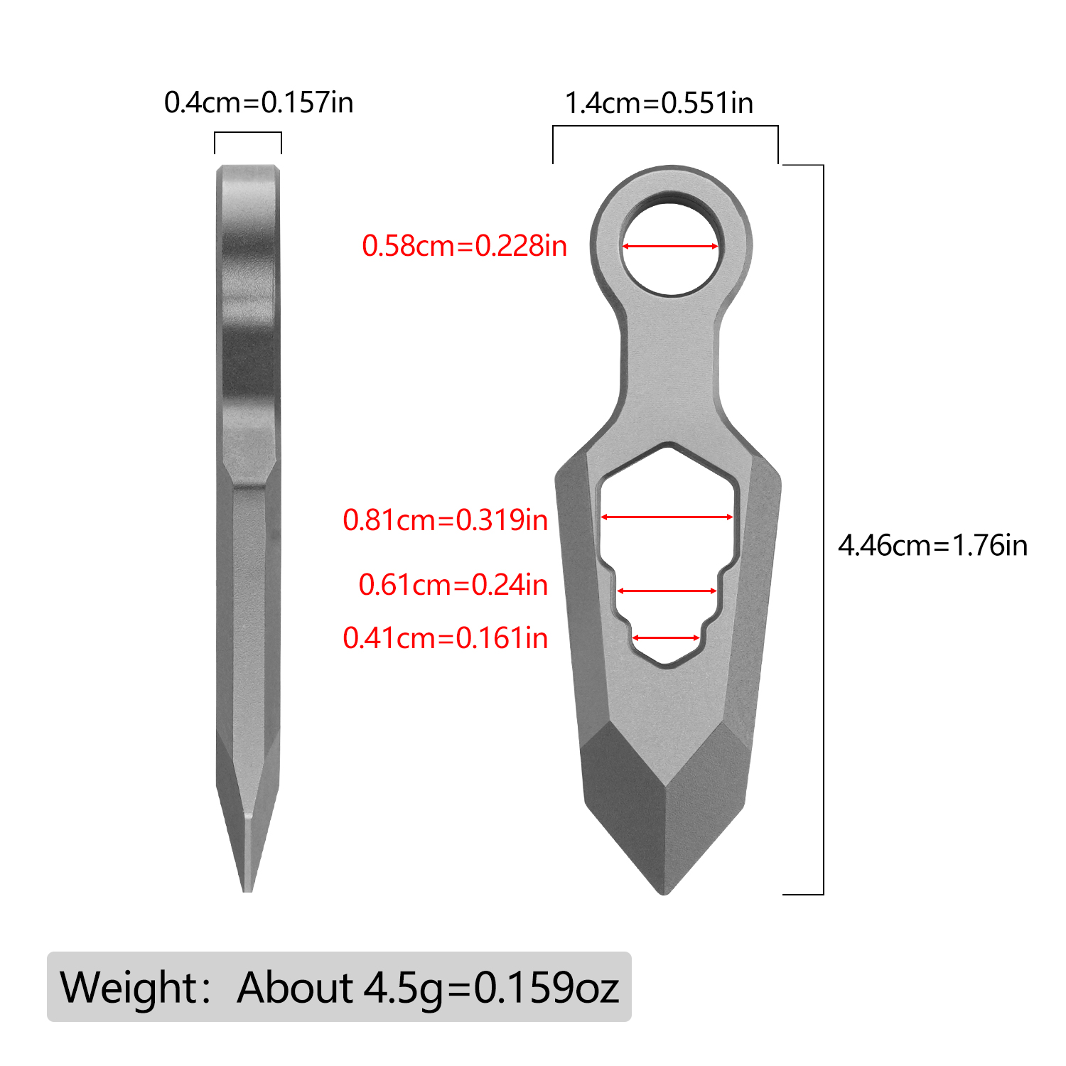 Ferramenta Portátil de Titânio - Titanium Pry Bar avaliação e preço