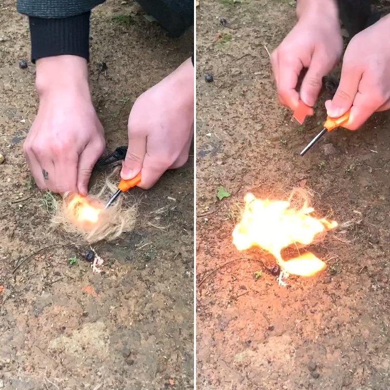 Starter de fogo de pedernal de - Ferro Rod Striker avaliação e preço