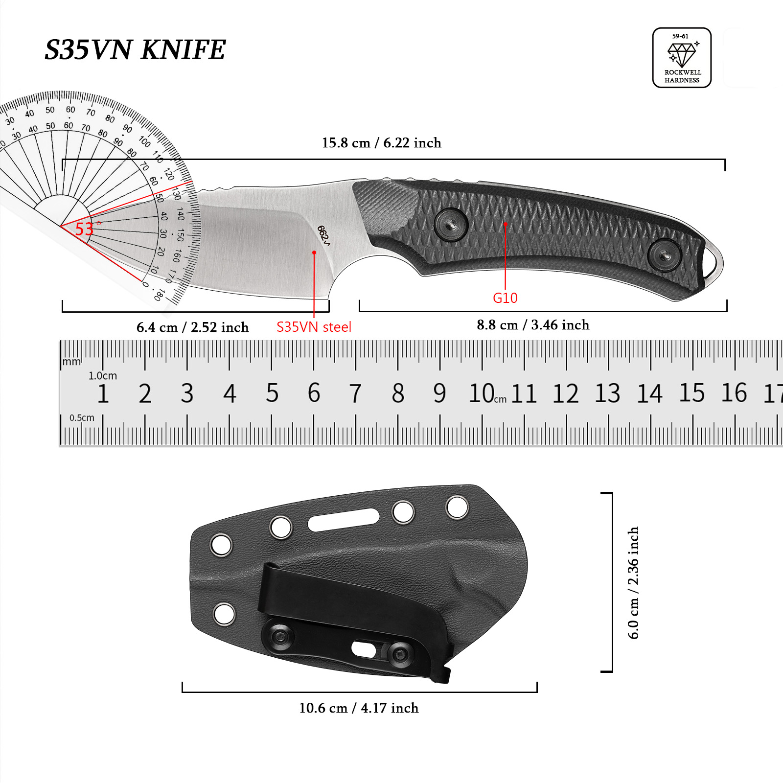 Ferramenta Multifuncional EDC  - Edc Fixed Blade Deep Carry avaliação e preço