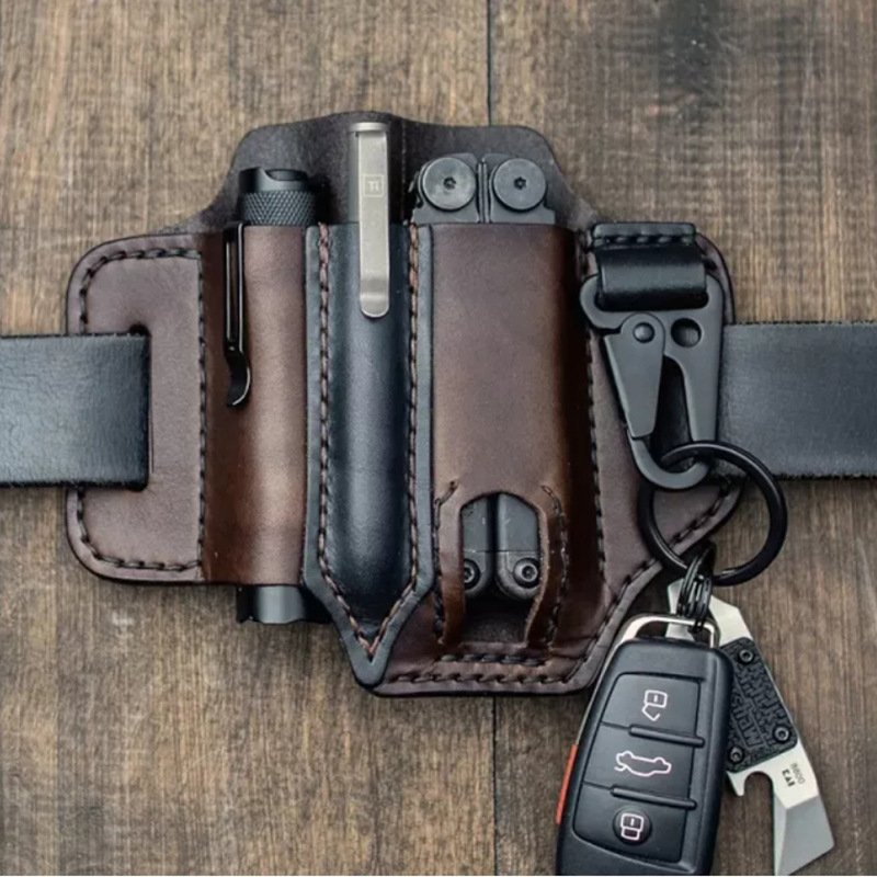 Bolsa Tática de Couro EDC Retr - Leather Edc. Carry Pouch avaliação e preço