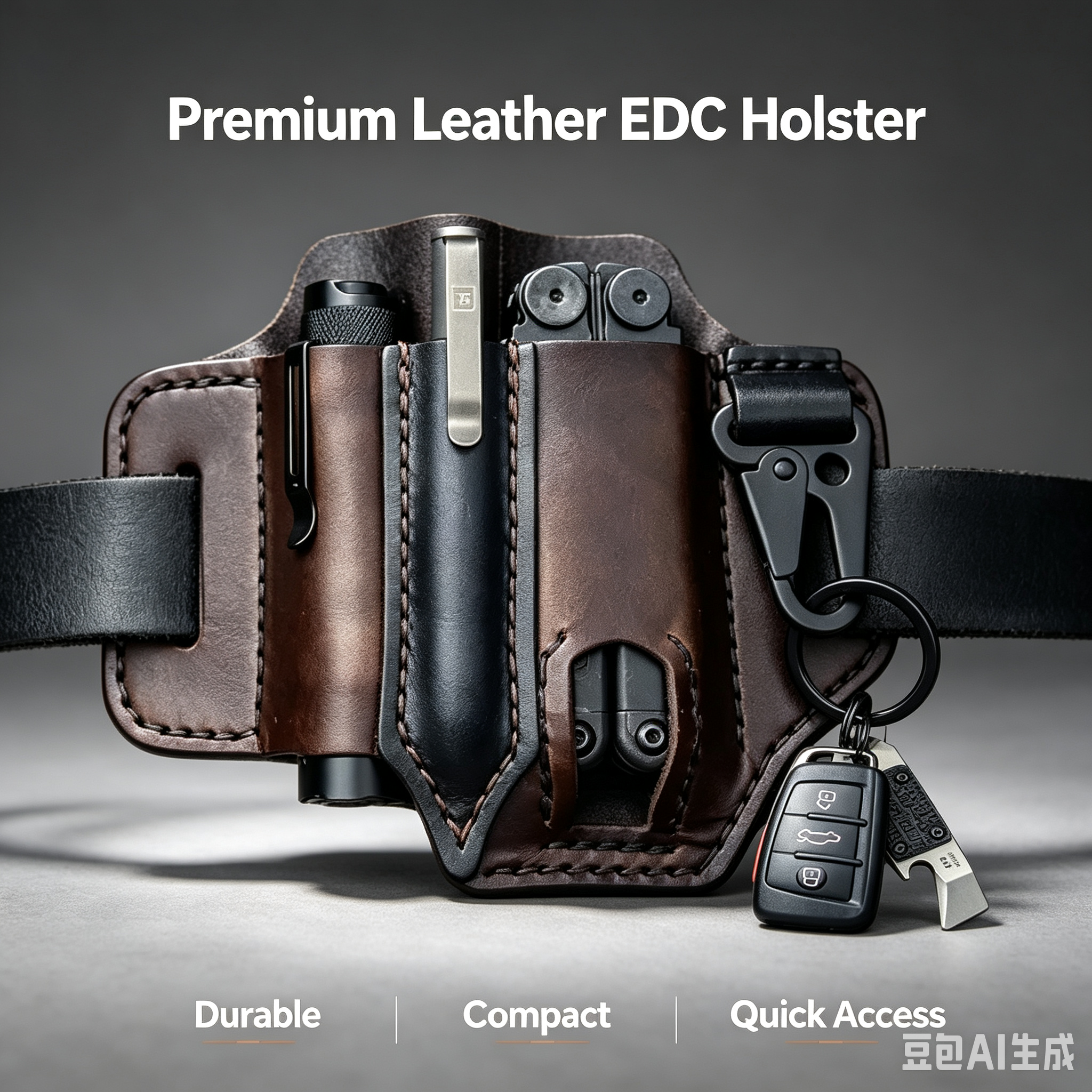 Bolsa Tática de Couro EDC Retr - Leather Edc. Carry Pouch avaliação e preço