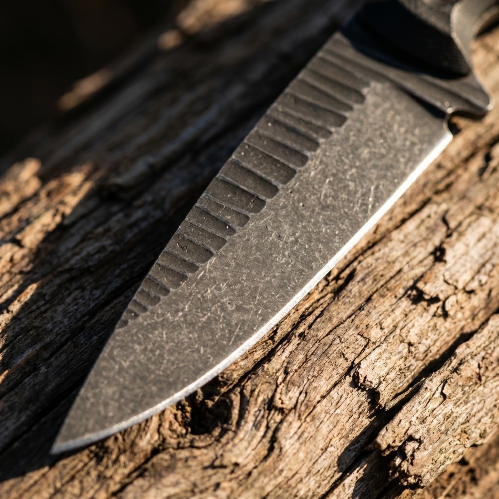 Faca Bushcraft Full Tang com L - Edc Fixed Blade Deep Carry avaliação e preço