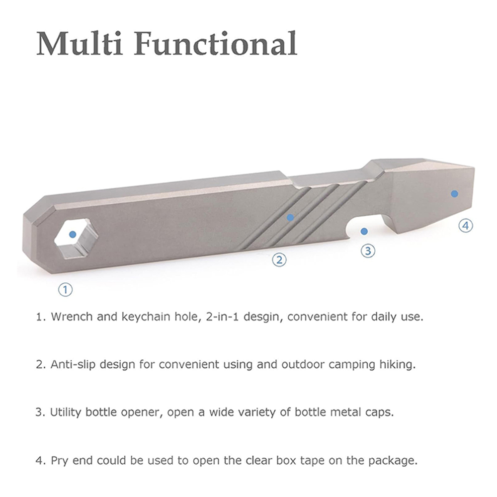 Ferramenta EDC de Titânio – Fe - Titanium Pry Bar avaliação e preço