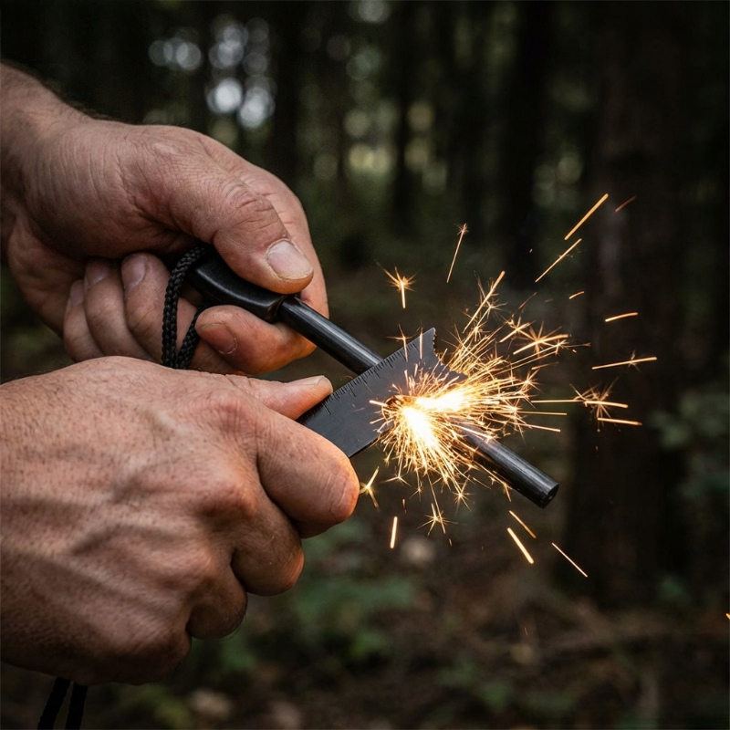 Acendedor de Fogo de Magnésio  - Ferro Rod Striker avaliação e preço