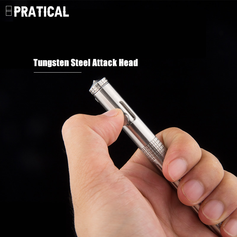 Nova auto defesa de aço inoxid - Pen Tactical Glass avaliação e preço