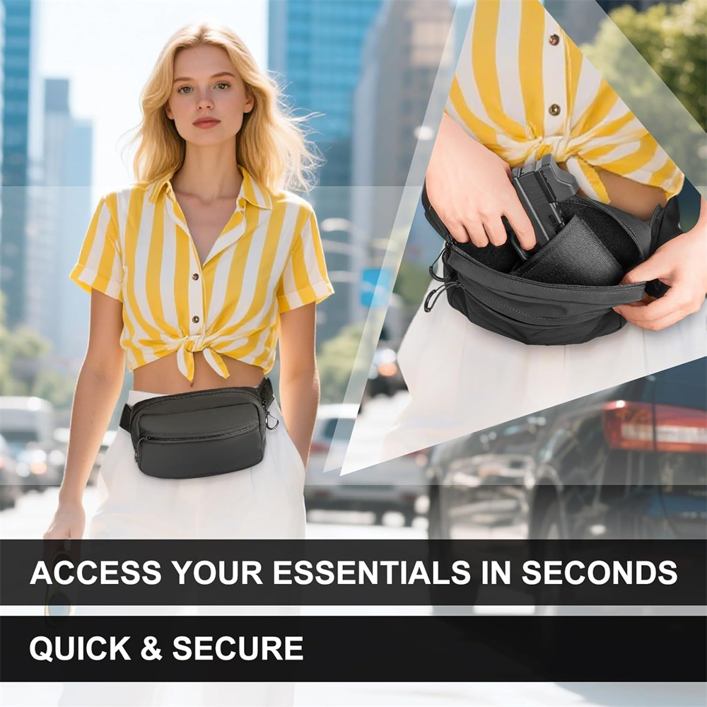 Bolsa de transporte oculta par - Edc Concealed Carry Fanny Pack avaliação e preço