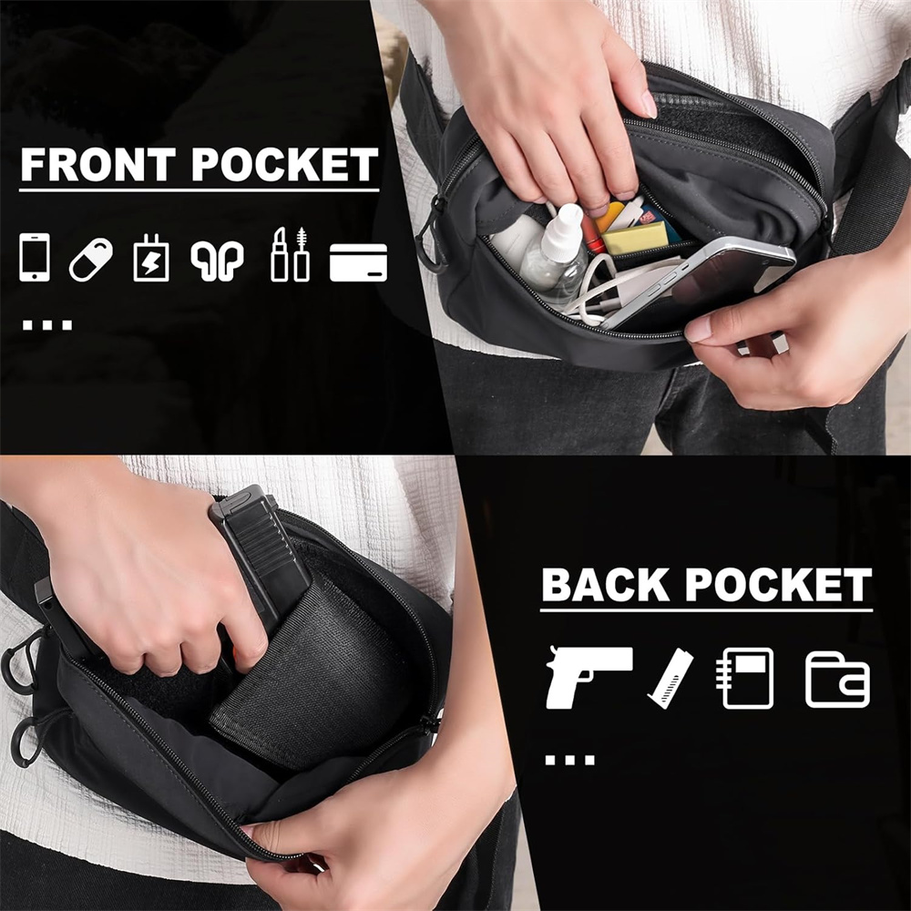 Bolsa de transporte oculta par - Edc Concealed Carry Fanny Pack avaliação e preço
