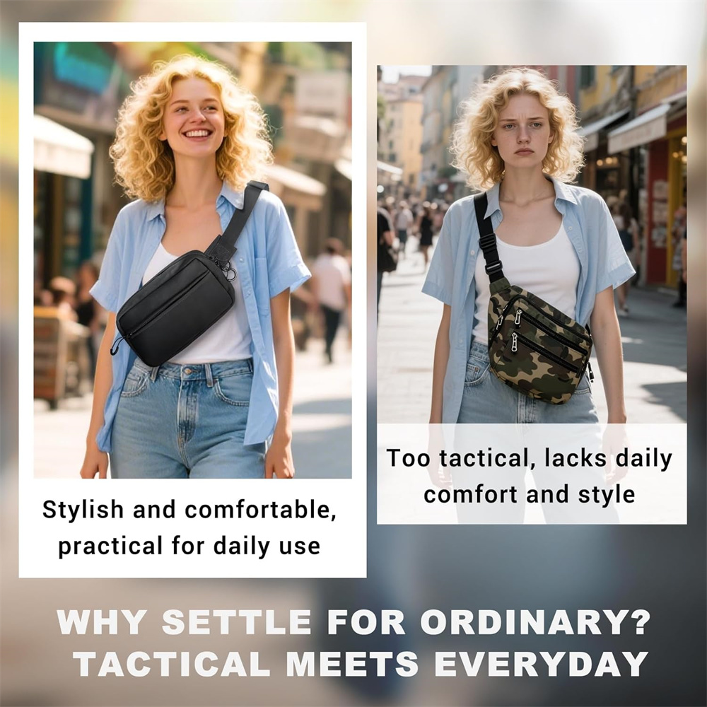 Bolsa de transporte oculta par - Edc Concealed Carry Fanny Pack avaliação e preço