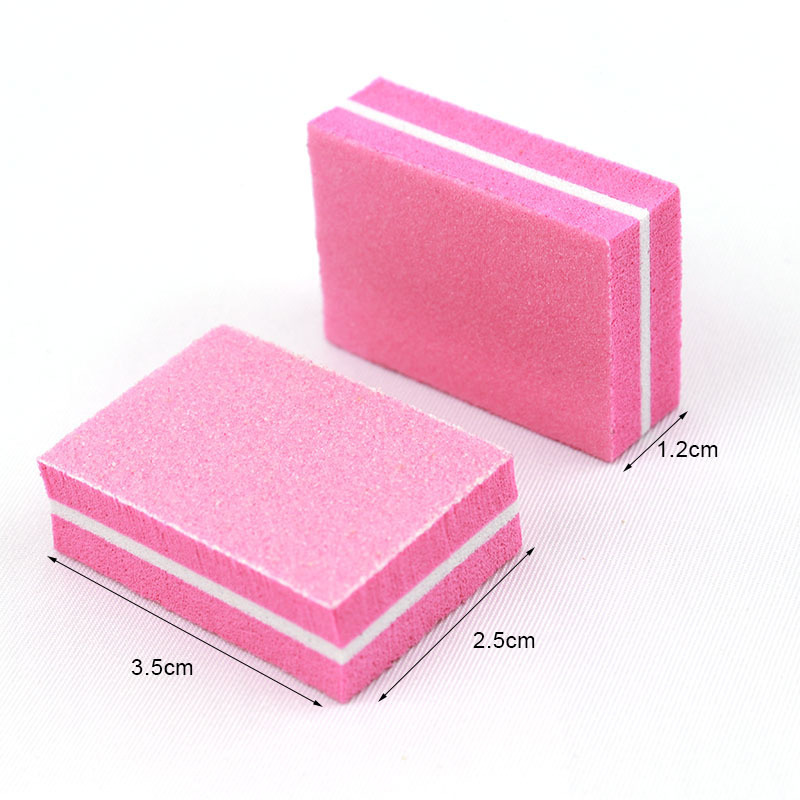10/50 pçs mini unhas arte buff - Nail File Titanium avaliação e preço