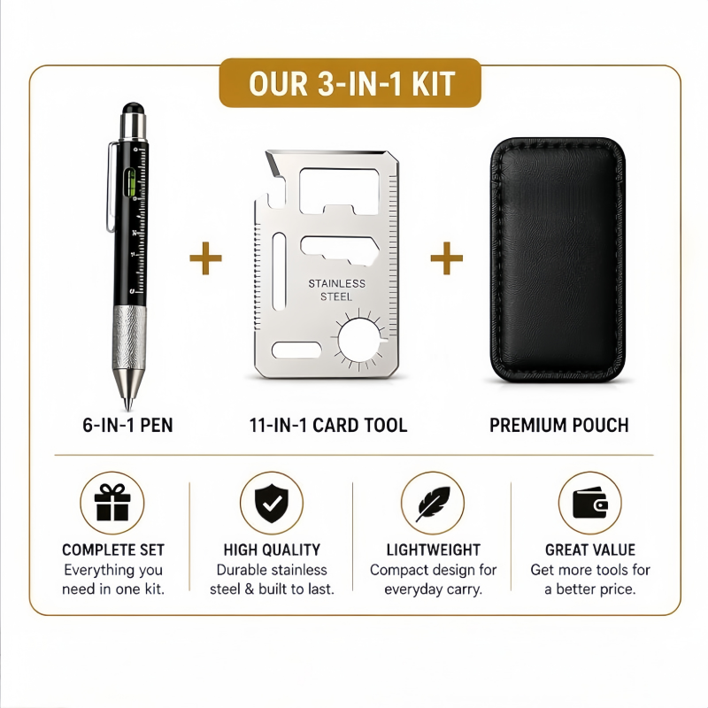Presentes para Homens: Caneta  - Edc Carry Card avaliação e preço