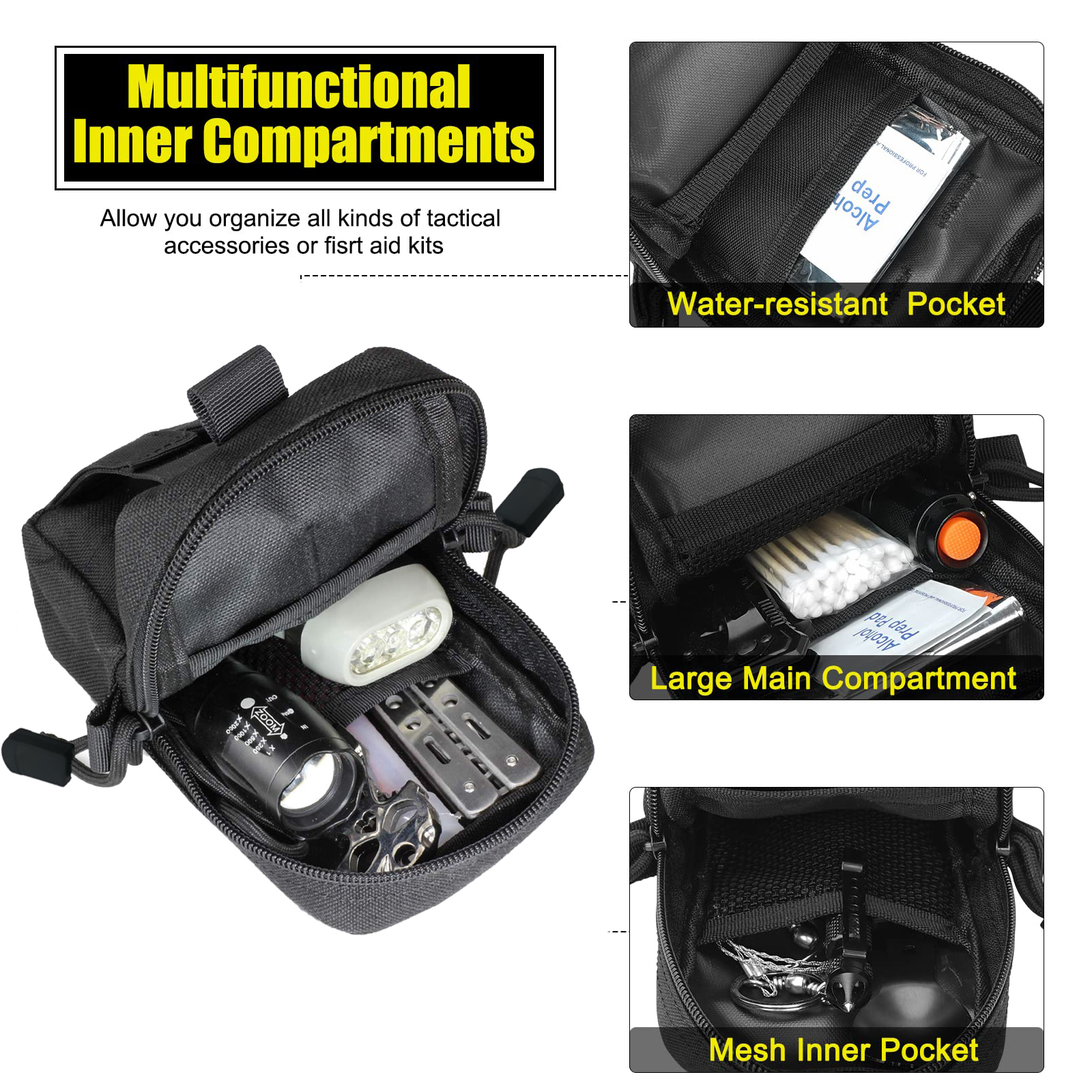 Molle tático bolsa cintura sac - Edc Carry Pack avaliação e preço