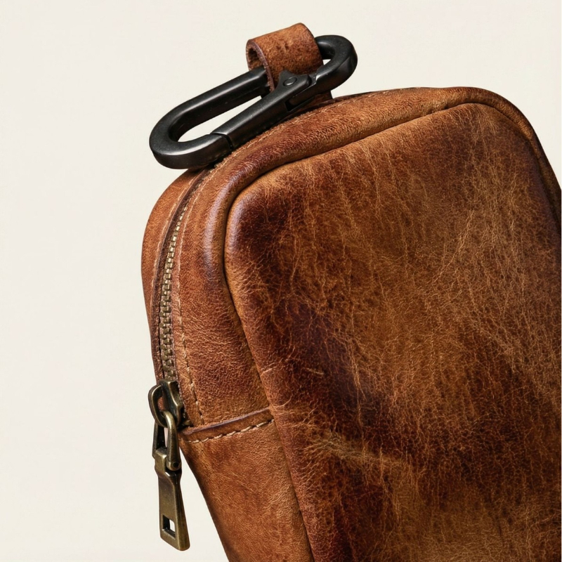 Bolsa Mini de Couro Vintage Re - Edc Carry Coins avaliação e preço