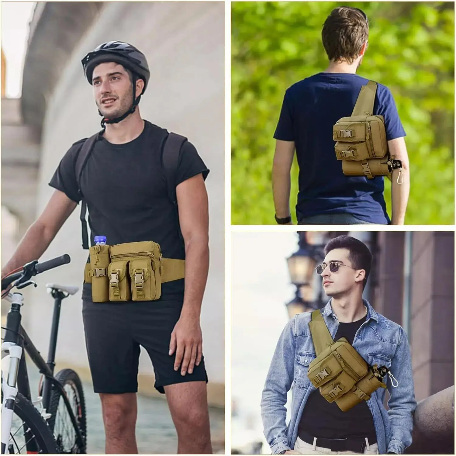 Pochete tática para homens, co - Edc Concealed Carry Fanny Pack avaliação e preço