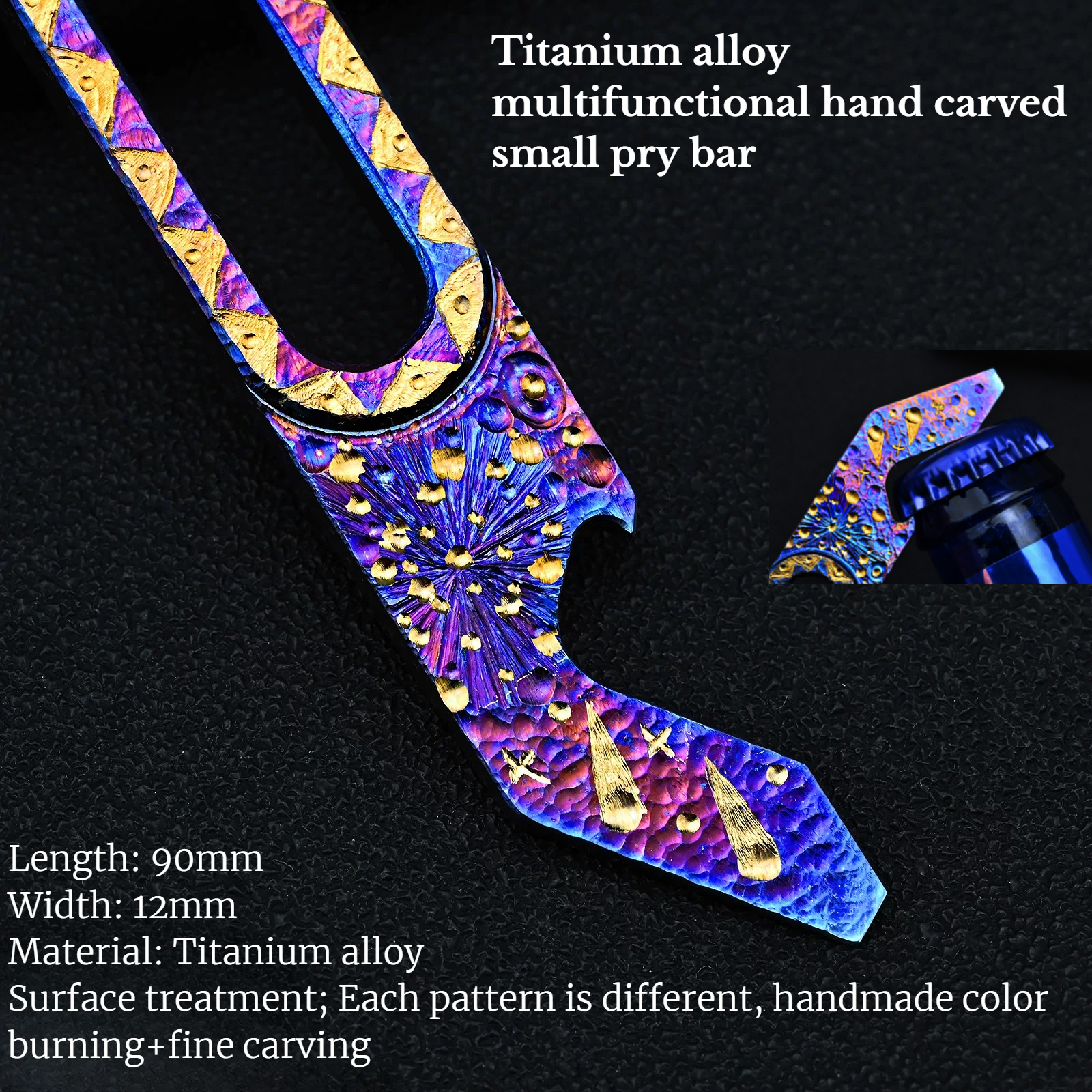 Ferramenta Multifuncional EDC  - Titanium Pry Bar avaliação e preço