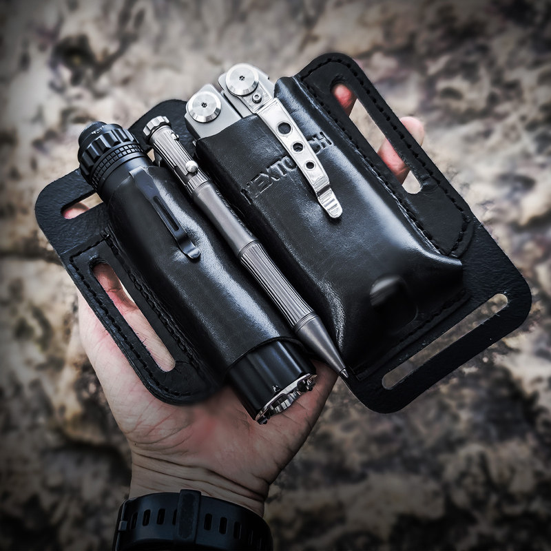 1 unidade. Bolsa de Couro EDC  - Leather Edc. Carry Pouch avaliação e preço